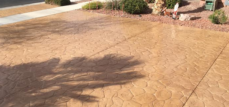 Colored Concrete Driveway Repair Desert Hot Springs